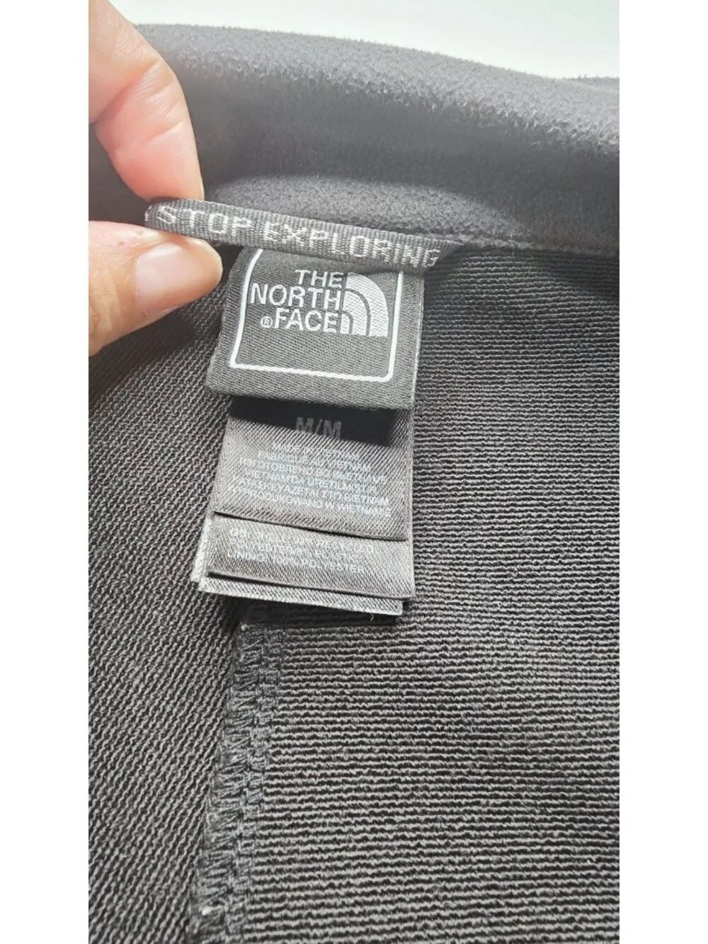 The North Face Mens Gray Softshell Jacket M Recycled Polyester